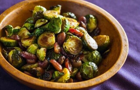 recipe for roasted brussels sprouts and grapes